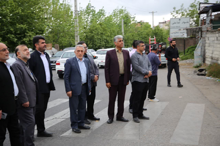 تخریب و رفع معارض دو پلاک تملک;شده واقع در بلوار شهید علی اکبری بنگر
