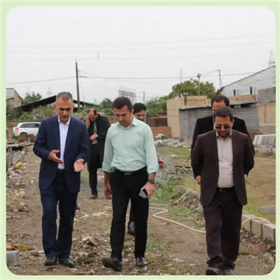 بازدید مهدی کیانی شهردار بابل به همراه سید مرتضی حسینی مدیر عامل سازمان سیما منظر وفضای سبز شهری  از پروژه در دست احداث