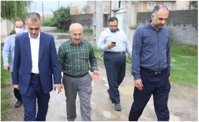 بازدید مهدی کیانی شهردار بابل، علی قائمی و مهدی حیدری معاونین شهردار بابل