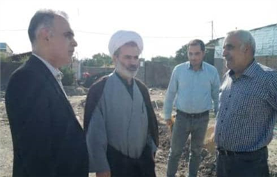 بازدید حجت الاسلام ملاکریمی دادستان شهرستان بابل به همراه مهدی کیانی شهردار منتخب بابل از پروژه در حال احداث باغ ایرانی در فیضیه 14