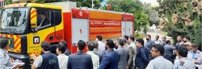 آیین رونمایی از خودروی 26 تنی فوماتیك سازمان آتش نشانی و خدمات ایمنی شهرداری بابل همزمان با گرامیداشت دهه امامت و ولایت و عید سعید غدیر خم