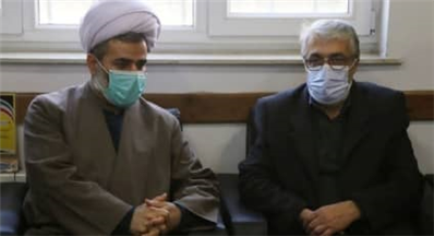 دیدار نوروزی محمدقاسم دابوئیان  سرپرست شهرداری بابل با حجت الاسلام ملاکریمی دادستان شهرستان بابل
