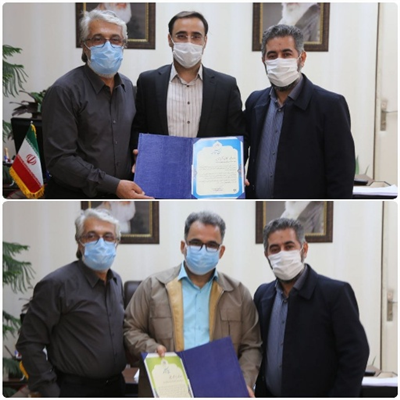 تقدیر سرپرست شهرداری و رئیس كمیسیون فرهنگی شورا از مدیر روابط عمومی و مدیرعامل سازمان آرامستان