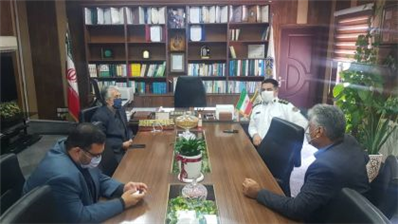 دیدار محمد قاسم دابوئیان سرپرست شهرداری و حمید رضا قربان نیا عضوشورای اسلامی شهر بابل با سرهنگ نصرالله بیگلری رئیس راهنمایی و رانندگی استان مازندران