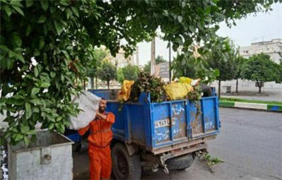 جمع آوری بیش از 1440 تن خاک و نخاله و سرشاخه در شهر بابل