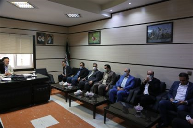 دیدار نوروزی مهندس کیانی سرپرست شهرداری بابل با حجت الاسلام باقریان رییس دادگستری شهرستان بابل