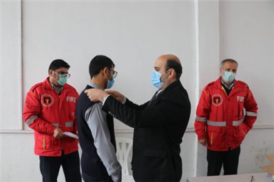 پایان دوره آموزش آتش نشانان بابل