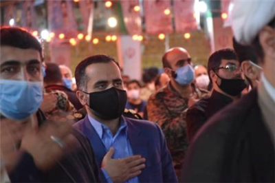 مراسم وداع با پیكر شهید مدافع حرم حسن رجایی فر