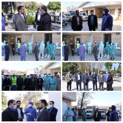 شهردار بابل با حضور در آرامستان شهرداری بابل از همکاران این سازمان در خط مقدم مبارزه با کرونا تقدیر نمود