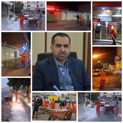 قدردانی شهردار از تلاش شبانه روزی پاکبانان که در جبهه مبارزه با کرونا در حال خدمت رسانی هستند