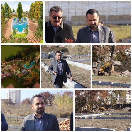 آغاز عملیات احداث بوستان سراج با حضور شهردار بابل