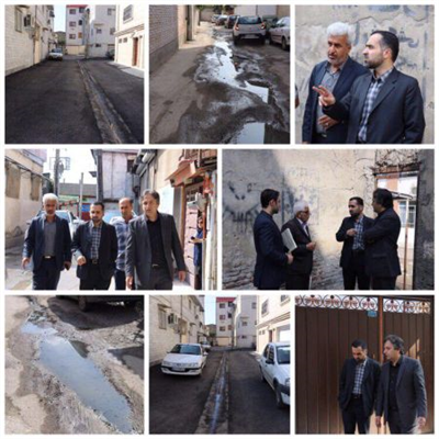 پیگیری مشكلات روكش آسفالت سطح شهر با نظارت مستقیم شهردار بابل