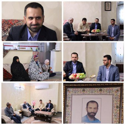 دیدار شهردار بابل با خانواده شهدا به مناسبت هفته دولت